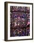 Nativity with Magi and Shepherds (Stained Glass)-English-Framed Giclee Print