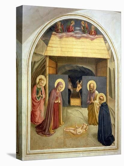 Nativity, with St. Catherine of Alexandria and St. Peter the Martyr, 1442-Fra Angelico-Stretched Canvas