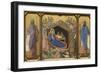 Nativity with the Prophets Isaiah and Ezekiel-Duccio di Buoninsegna-Framed Premium Giclee Print