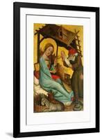 Nativity-Master Bertram of Minden-Framed Art Print