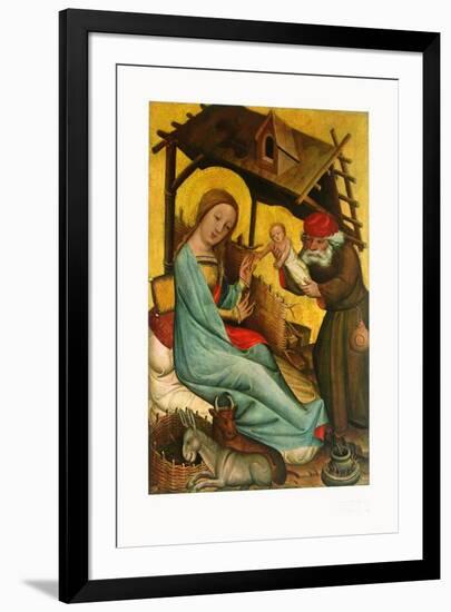 Nativity-Master Bertram of Minden-Framed Art Print