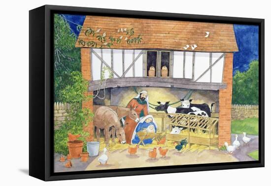 Nativity-Linda Benton-Framed Stretched Canvas