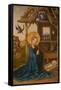 Nativity-Stephan Lochner-Framed Stretched Canvas