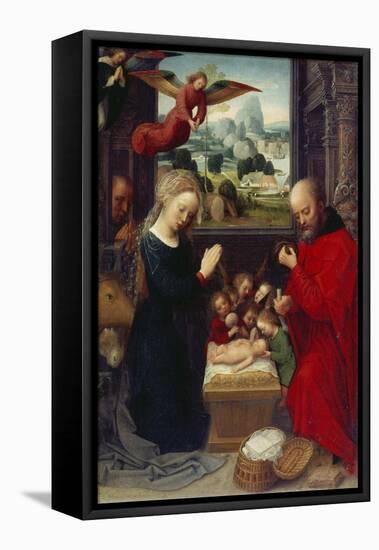 Nativity-Adriaen Isenbrant-Framed Stretched Canvas