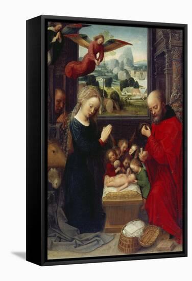 Nativity-Adriaen Isenbrant-Framed Stretched Canvas