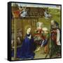 Nativity-Jacques Daret-Framed Stretched Canvas