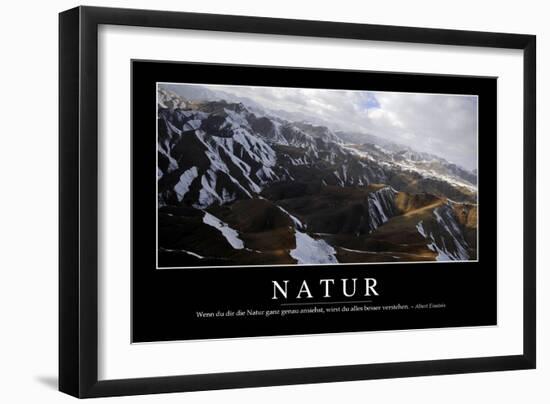 Natur: Motivationsposter Mit Inspirierendem Zitat-null-Framed Photographic Print