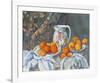 Natura Morta con Tenda-Paul Cézanne-Framed Art Print