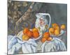 Natura Morta con Tenda-Paul Cézanne-Mounted Art Print