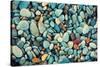 Natural Abstract Vintage Colorful Pebbles Background-vvvita-Stretched Canvas