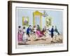 Natural Accidents in Practising Quadrille Dancing, Pub. Cleary, 1805-null-Framed Giclee Print
