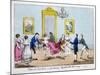 Natural Accidents in Practising Quadrille Dancing, Pub. Cleary, 1805-null-Mounted Giclee Print