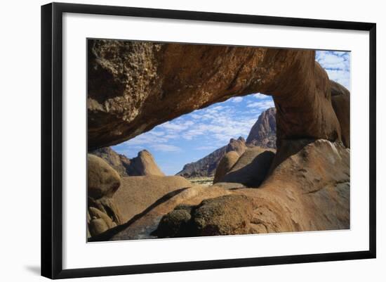 Natural Arch at Spitzkoppe, Namibia, Africa-Geoff Renner-Framed Photographic Print