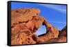 Natural Arch, Valley of Fire State Park, Overton, Nevada, United States of America, North America-Richard Cummins-Framed Stretched Canvas