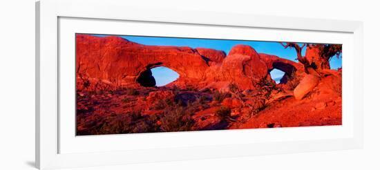 Natural arches at Arches National Park, Moab, Utah, USA-null-Framed Photographic Print