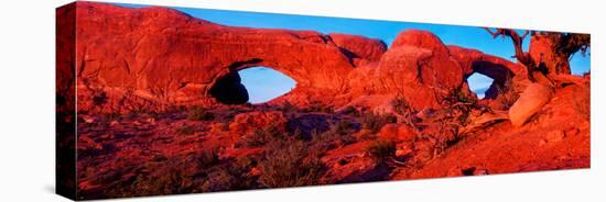 Natural arches at Arches National Park, Moab, Utah, USA-null-Stretched Canvas