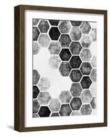 Natural Architecture 1 B&W-Edith Lentz-Framed Art Print