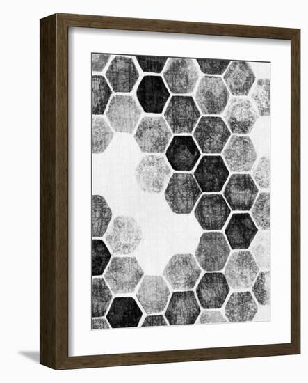 Natural Architecture 1 B&W-Edith Lentz-Framed Art Print