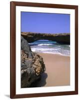 Natural Beach Bridge, Aruba, Caribbean-Bill Bachmann-Framed Photographic Print