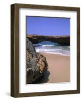 Natural Beach Bridge, Aruba, Caribbean-Bill Bachmann-Framed Photographic Print