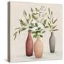 Natural Bouquet I Gray-Julia Purinton-Stretched Canvas