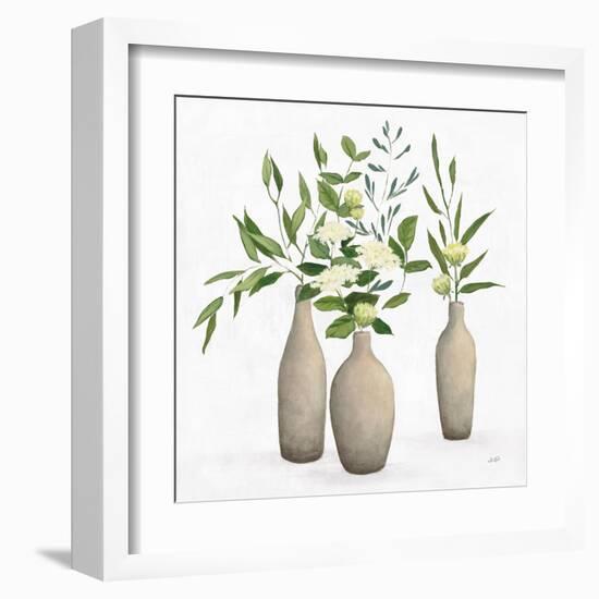 Natural Bouquet I White-Julia Purinton-Framed Art Print