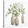 Natural Bouquet I White-Julia Purinton-Stretched Canvas