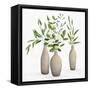 Natural Bouquet I White-Julia Purinton-Framed Stretched Canvas
