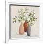 Natural Bouquet II Gray-Julia Purinton-Framed Art Print