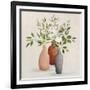 Natural Bouquet II Gray-Julia Purinton-Framed Art Print