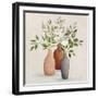 Natural Bouquet II Gray-Julia Purinton-Framed Art Print