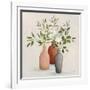 Natural Bouquet II Gray-Julia Purinton-Framed Art Print