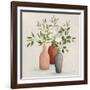 Natural Bouquet II Gray-Julia Purinton-Framed Art Print