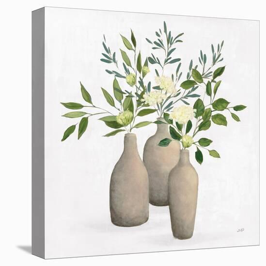 Natural Bouquet II White-Julia Purinton-Stretched Canvas