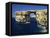 Natural Bridge Close to Dwejra Bay, Gozo, Malta, Mediterranean, Europe-Fred Friberg-Framed Stretched Canvas