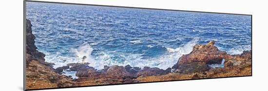 Natural Bridge of Rocks at the Coast, Colorado Point, Aruba-null-Mounted Photographic Print