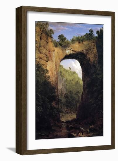 Natural Bridge, Virginia-Frederic Edwin Church-Framed Art Print