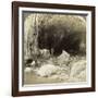 Natural Bridge, Warm Spring Creek, Wyoming, Usa-Underwood & Underwood-Framed Photographic Print