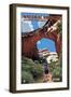 Natural Bridges National Monument, Utah - Sipapu Bridge-Lantern Press-Framed Art Print