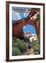 Natural Bridges National Monument, Utah - Sipapu Bridge-Lantern Press-Framed Art Print