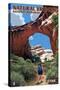 Natural Bridges National Monument, Utah - Sipapu Bridge-Lantern Press-Stretched Canvas