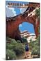 Natural Bridges National Monument, Utah - Sipapu Bridge-Lantern Press-Mounted Art Print