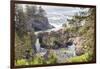 Natural Bridges Viewpoint, Oregon, USA. View of the Natural Bridges on the Oregon coast.-Emily Wilson-Framed Photographic Print