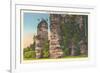 Natural Chimneys, Mt. Solon-null-Framed Art Print