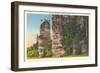 Natural Chimneys, Mt. Solon-null-Framed Art Print