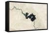 Natural Color Image of Qadisiyah Reservoir in Iraq-null-Framed Stretched Canvas