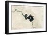 Natural Color Image of Qadisiyah Reservoir in Iraq-null-Framed Photographic Print