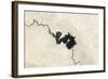 Natural Color Image of Qadisiyah Reservoir in Iraq-null-Framed Photographic Print