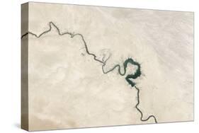 Natural Color Image of Qadisiyah Reservoir in Iraq-null-Stretched Canvas