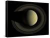 Natural Color Mosaic of Planet Saturn and its Main Rings-null-Framed Stretched Canvas